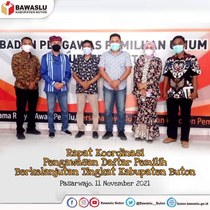 Perkuat Sinergitas dalam rangka Jaga Hak Pilih, Bawaslu adakan Rapat Koordinasi Pemutakhiran Daftar Pemilih Berkelanjutan (DPB)