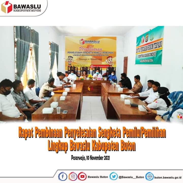 Bawaslu Buton Tingkatkan Kapasitas Staf dalam Penyelesaian Sengketa Pemilu/Pemilihan