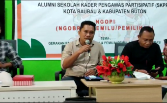 ketua Bawaslu Buton Dan Alumni SKPP Kabupaten Buton “NGOPI” Bareng Gerakan Pemuda Ansor dan Pemilih Pemula